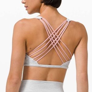 Lululemon Free to Be Bra Wild Wee Are From Space Nimbus Battleship / Pink Puff
